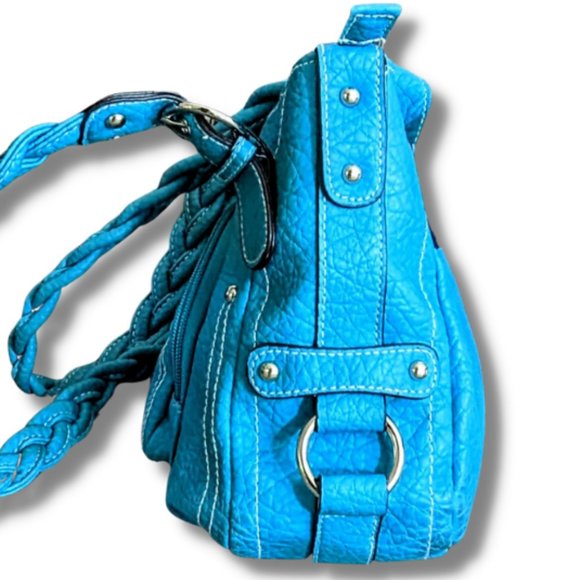 LARGE BLUE STRADA TRAVELERS PURSE - Picture 7 of 8